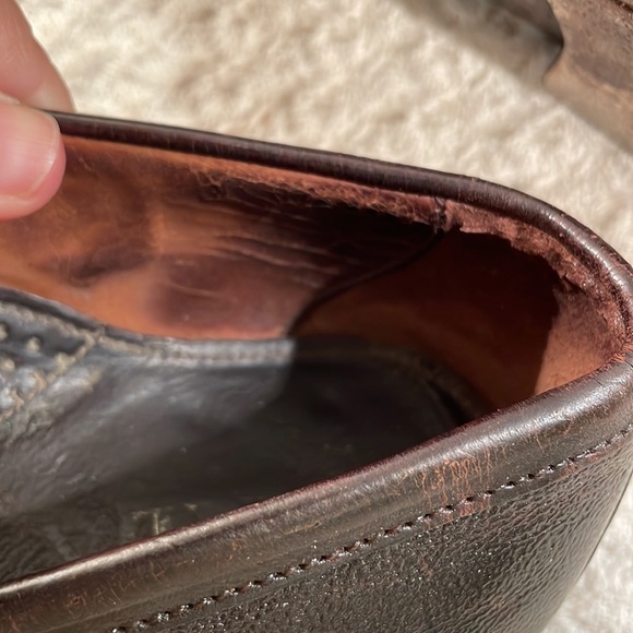 PRADA Chocolate Brown Sleek Loafers with Character - Picture 6 of 12